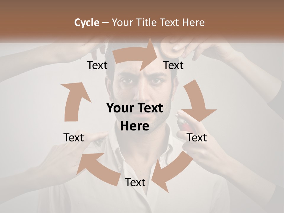 Senior Sunset Beach PowerPoint Template