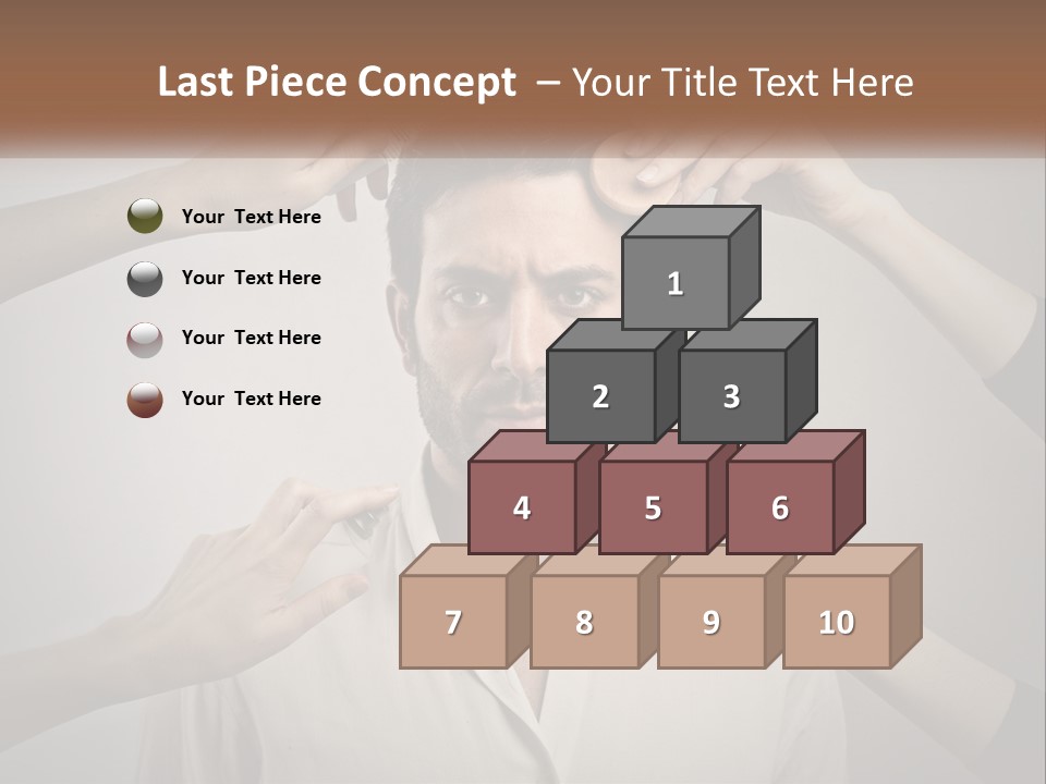 Senior Sunset Beach PowerPoint Template