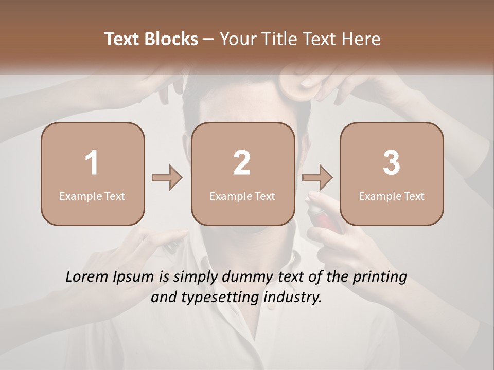 Senior Sunset Beach PowerPoint Template