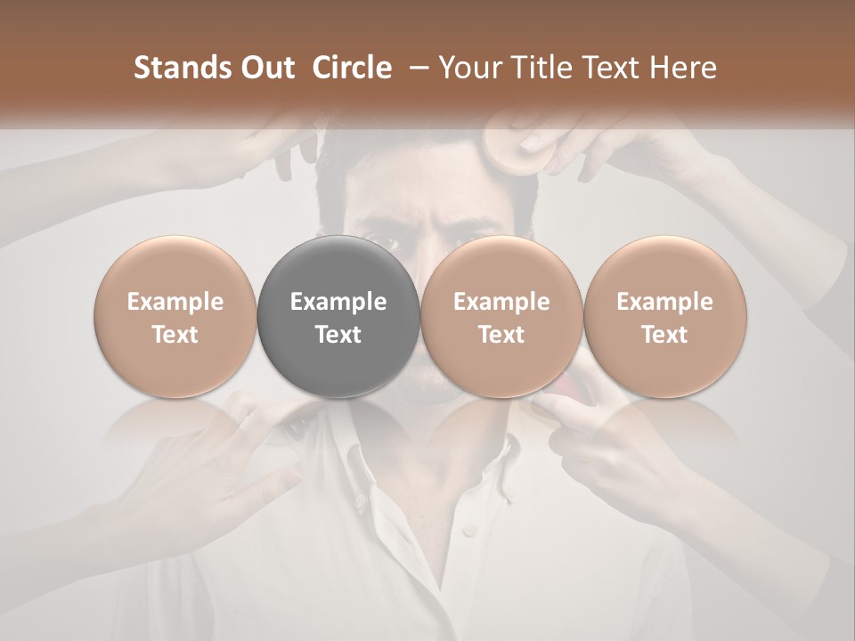 Senior Sunset Beach PowerPoint Template