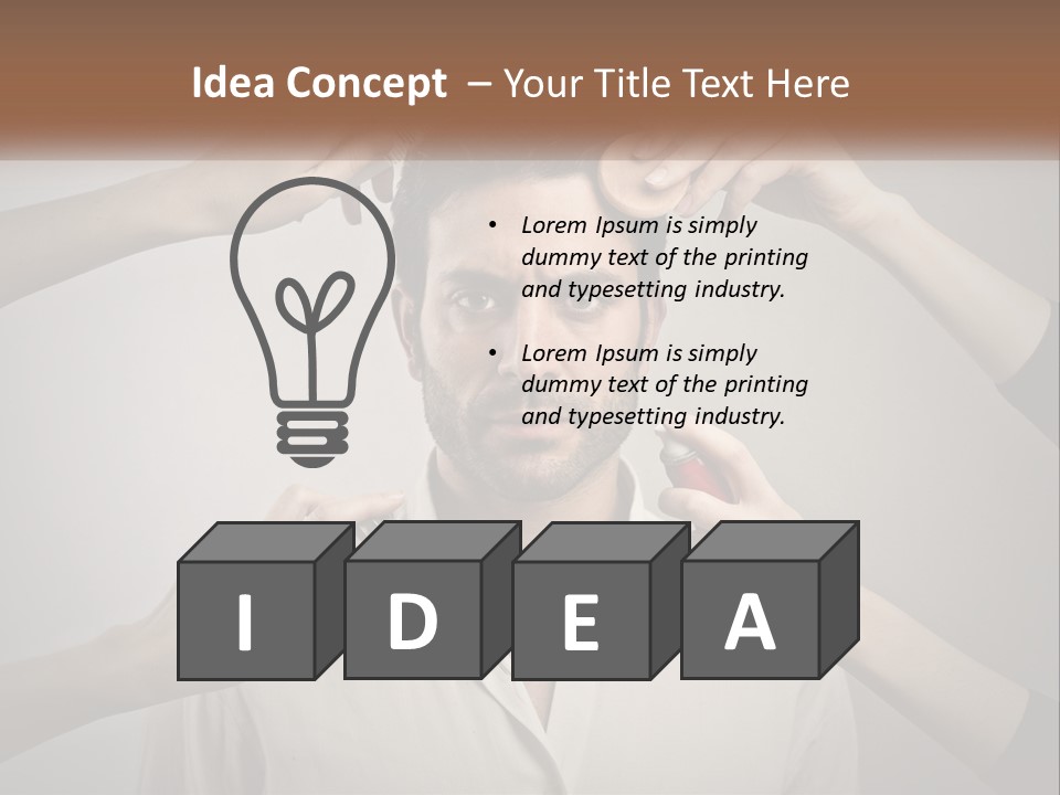 Senior Sunset Beach PowerPoint Template