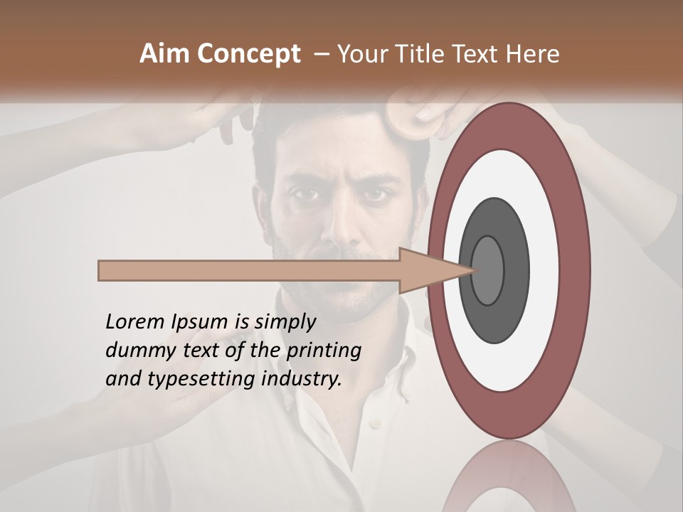 Senior Sunset Beach PowerPoint Template