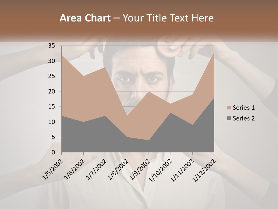 Senior Sunset Beach PowerPoint Template
