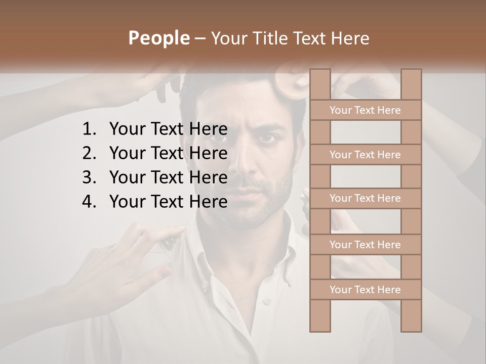 Senior Sunset Beach PowerPoint Template