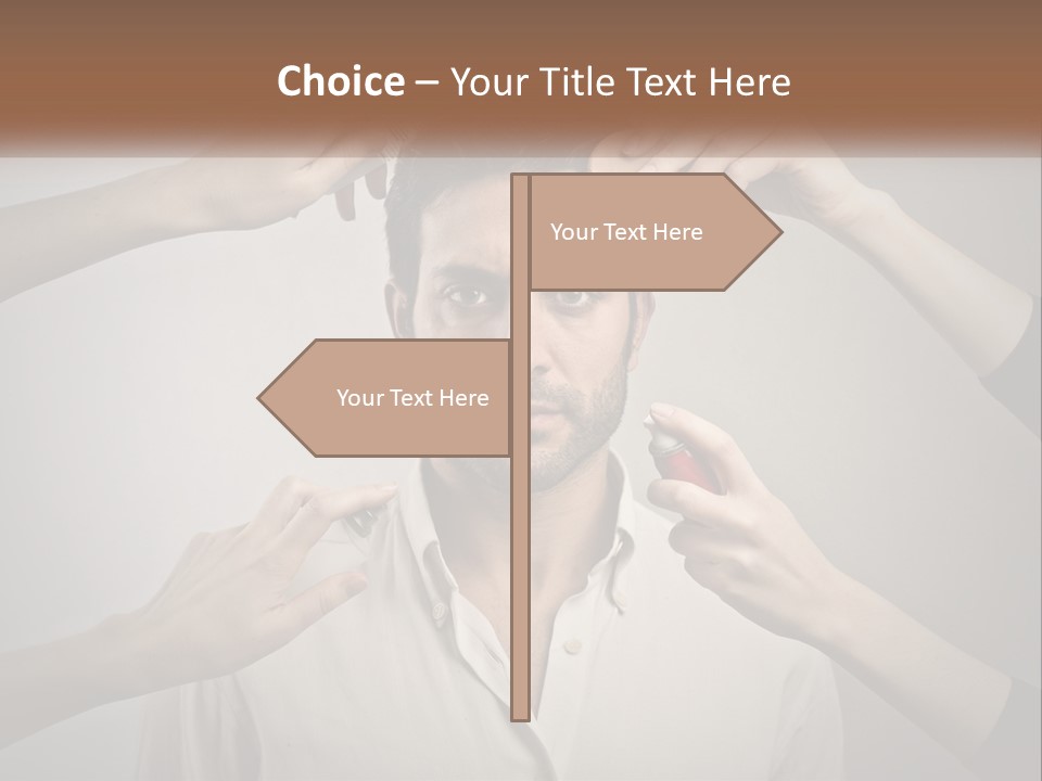 Senior Sunset Beach PowerPoint Template