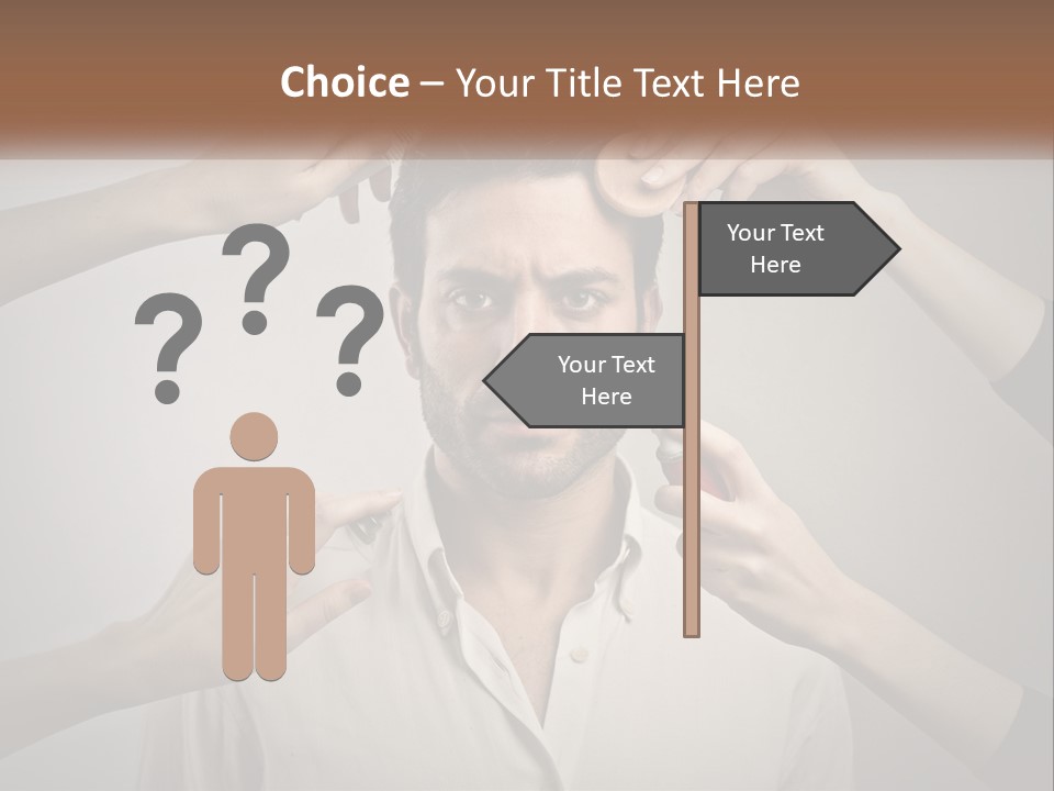 Senior Sunset Beach PowerPoint Template