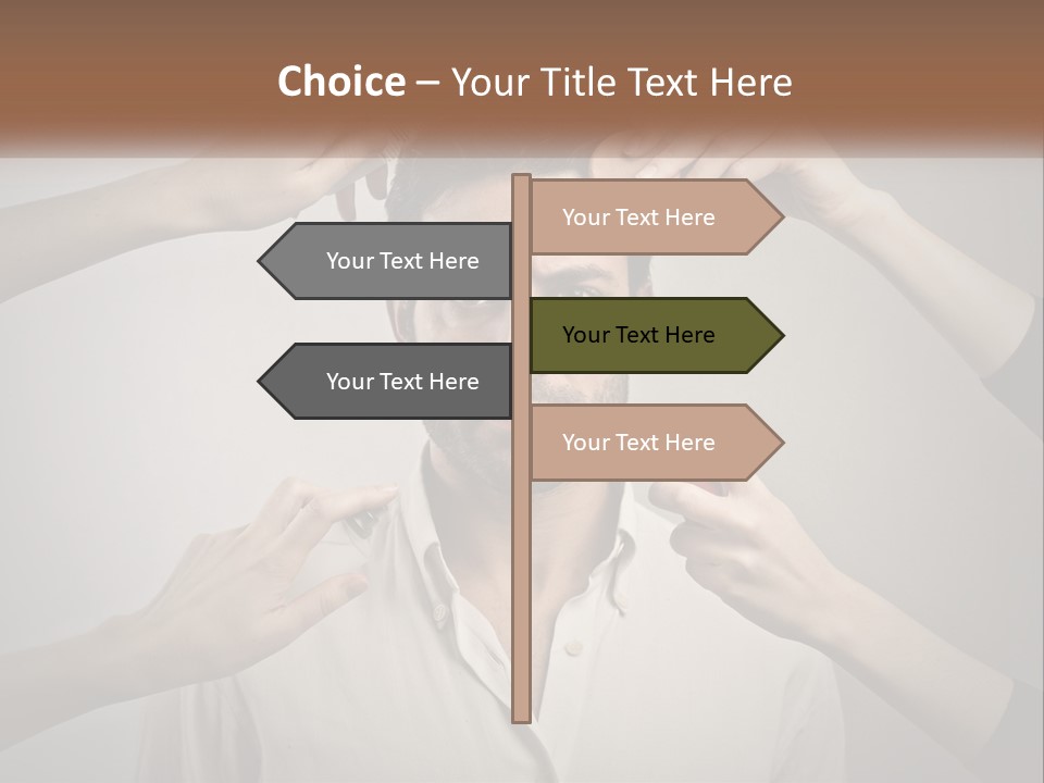 Senior Sunset Beach PowerPoint Template