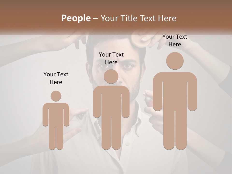 Senior Sunset Beach PowerPoint Template