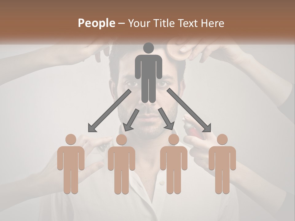 Senior Sunset Beach PowerPoint Template