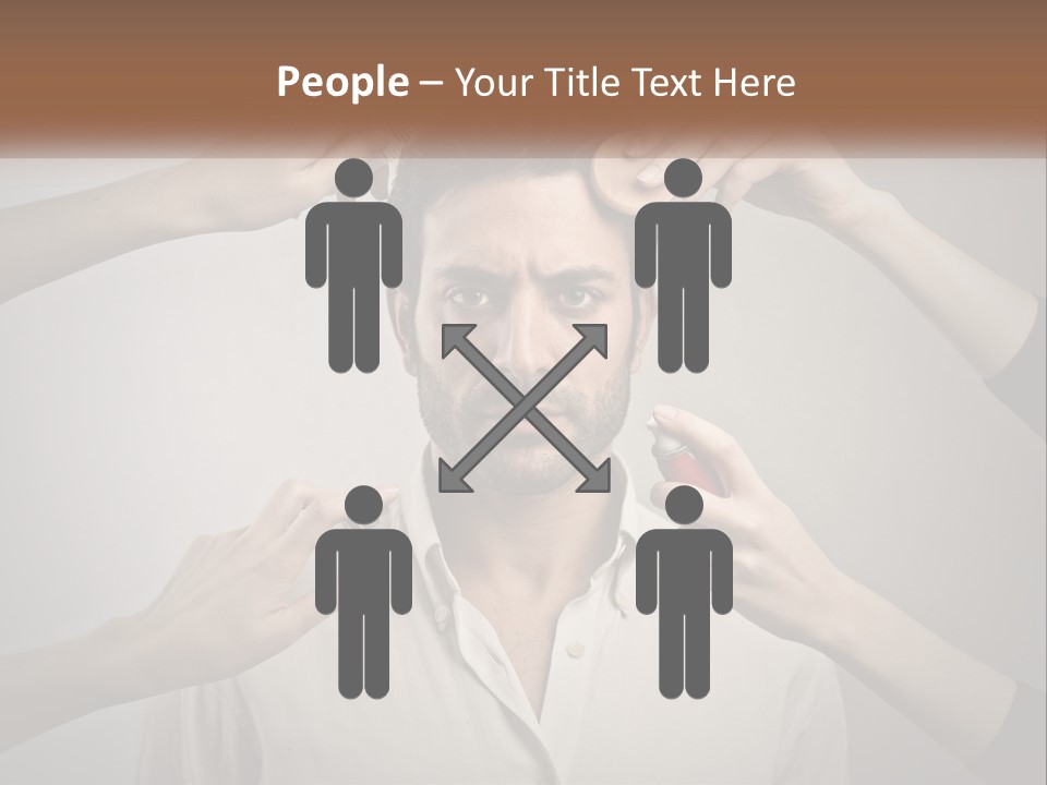 Senior Sunset Beach PowerPoint Template