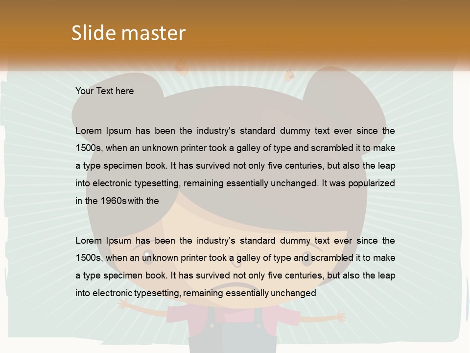 Elderly Coastal Sad PowerPoint Template