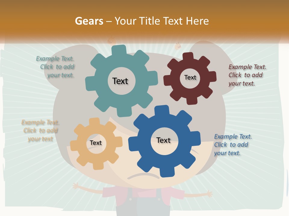 Elderly Coastal Sad PowerPoint Template