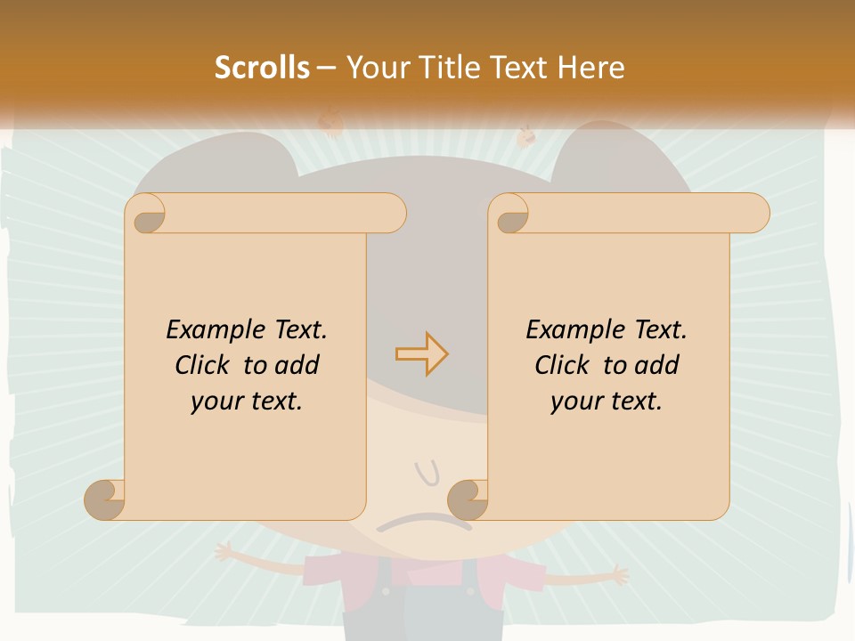 Elderly Coastal Sad PowerPoint Template