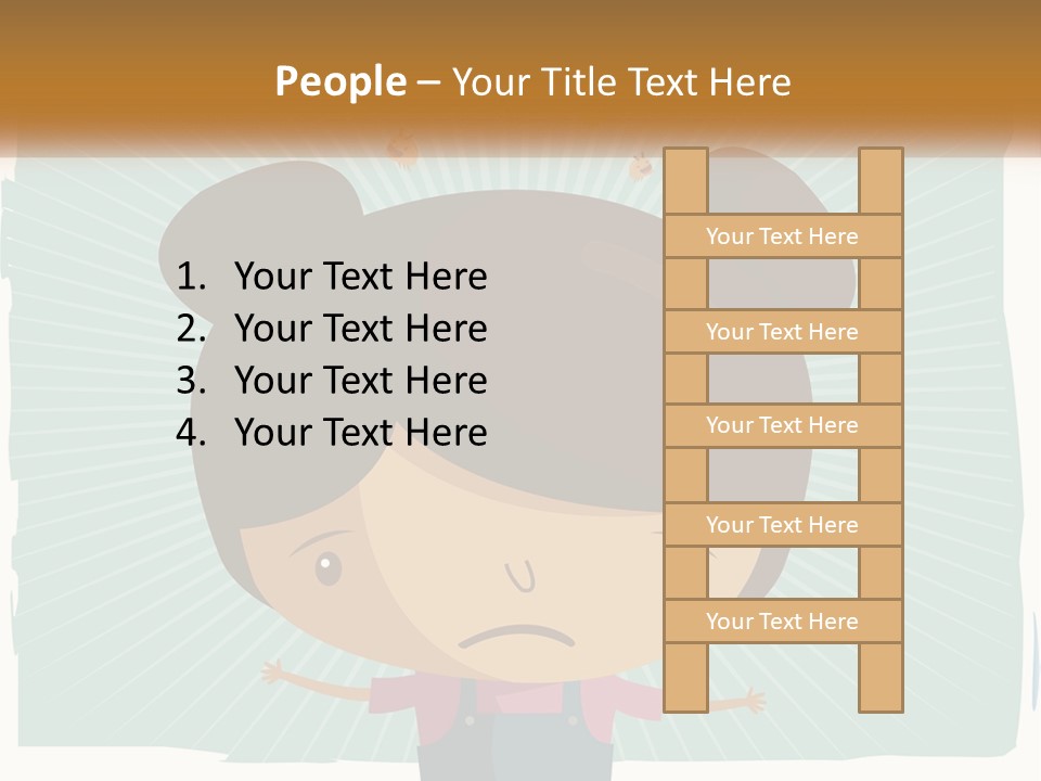 Elderly Coastal Sad PowerPoint Template