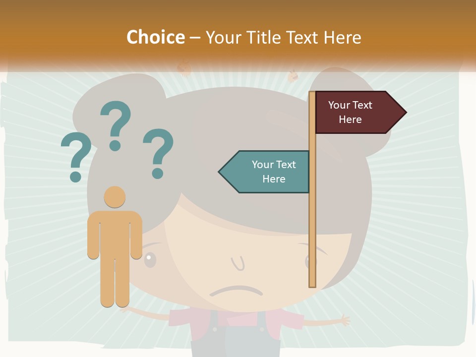 Elderly Coastal Sad PowerPoint Template