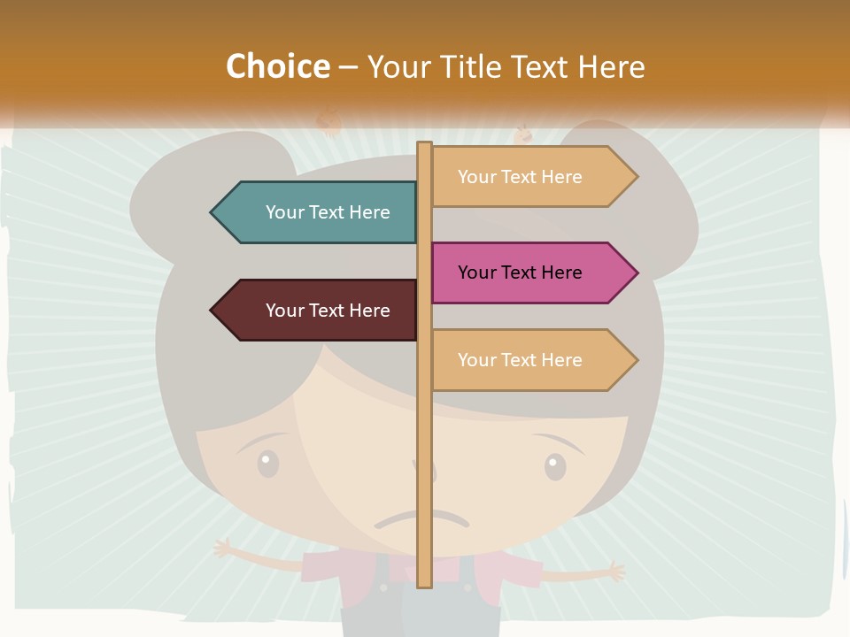 Elderly Coastal Sad PowerPoint Template