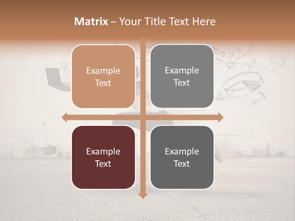 Family Mother Standing PowerPoint Template