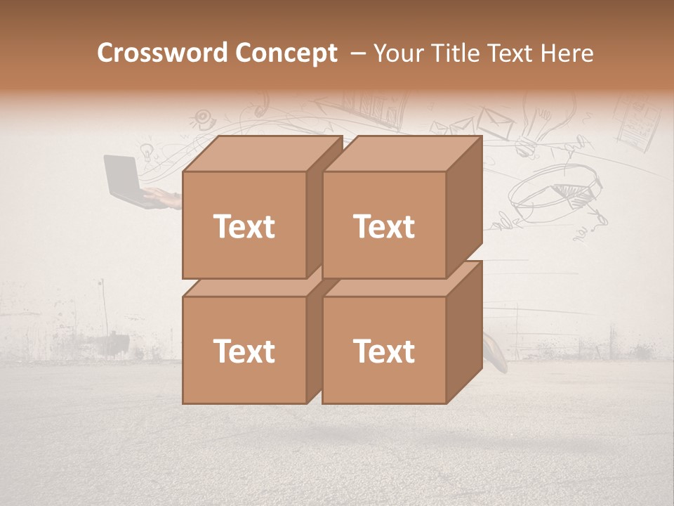 Family Mother Standing PowerPoint Template
