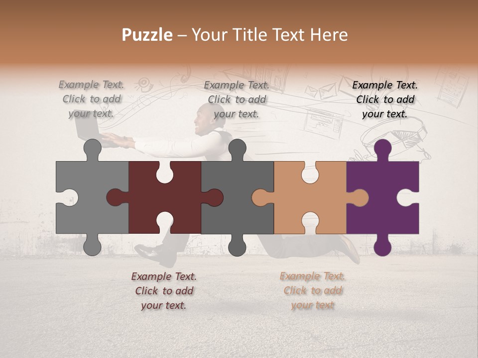 Family Mother Standing PowerPoint Template