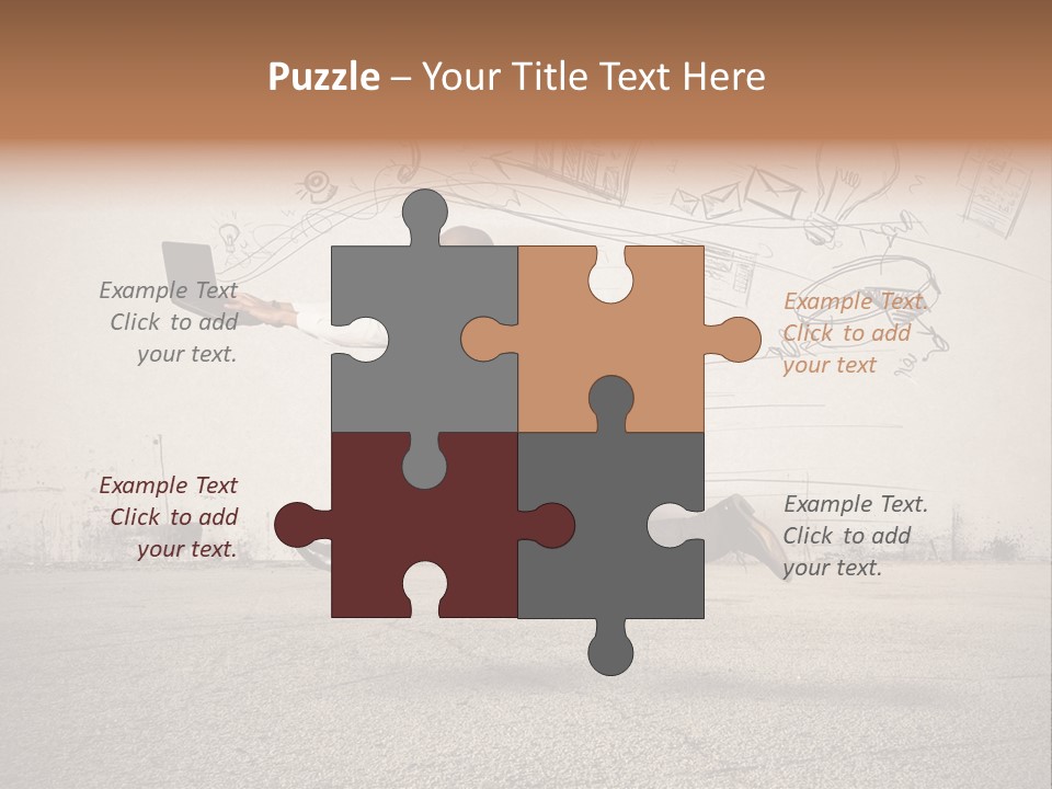 Family Mother Standing PowerPoint Template