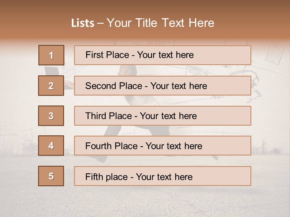 Family Mother Standing PowerPoint Template