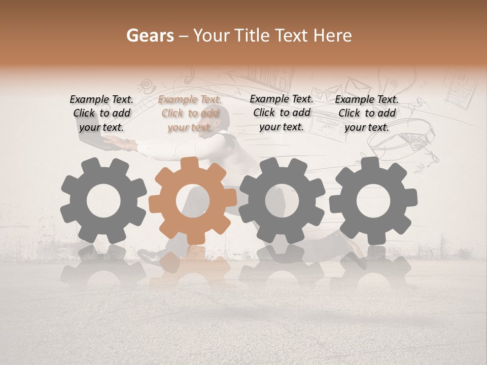 Family Mother Standing PowerPoint Template