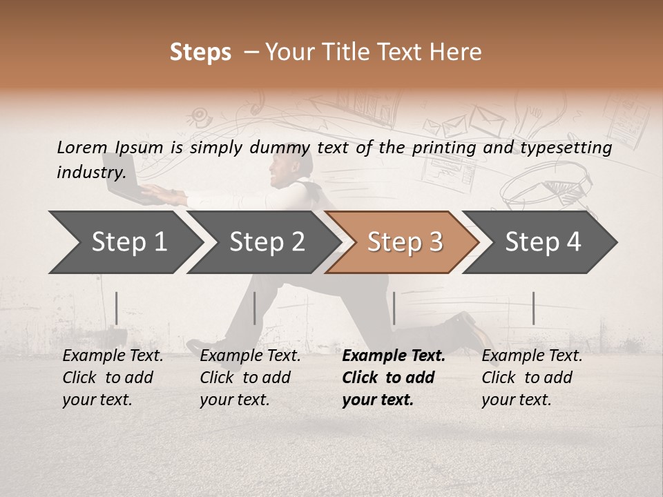 Family Mother Standing PowerPoint Template