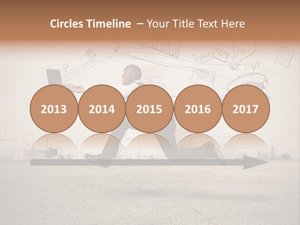 Family Mother Standing PowerPoint Template