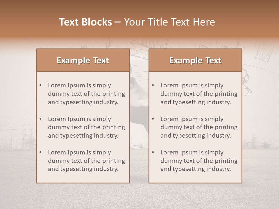 Family Mother Standing PowerPoint Template