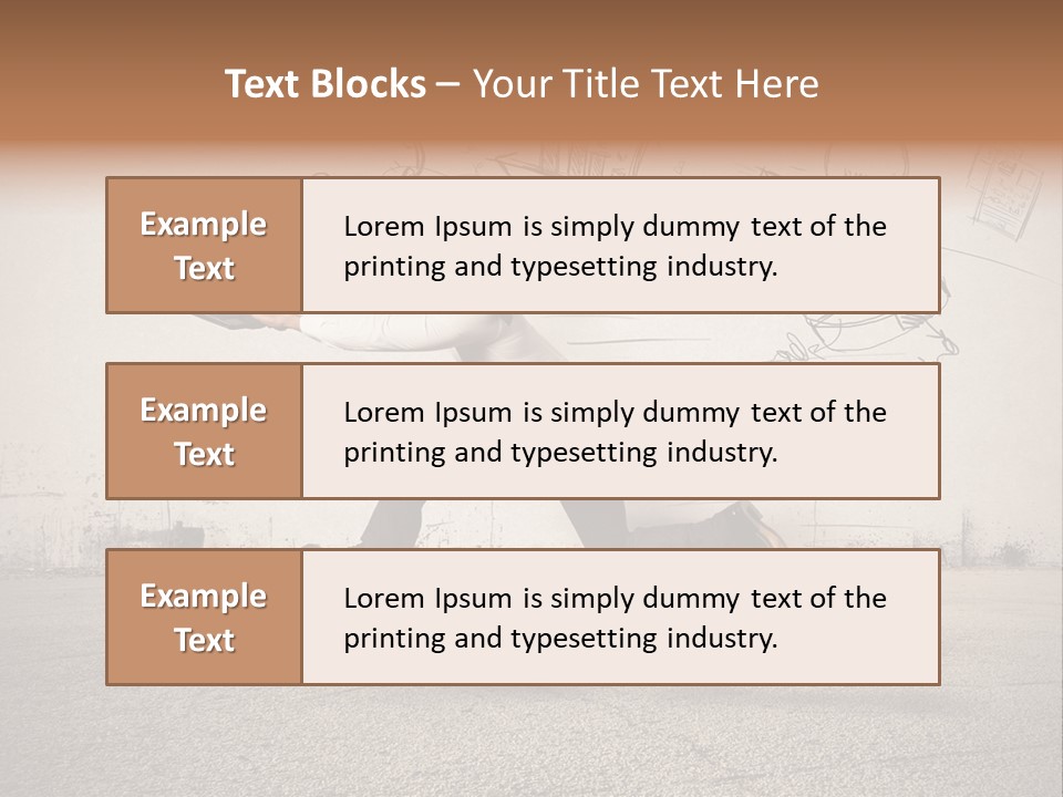 Family Mother Standing PowerPoint Template