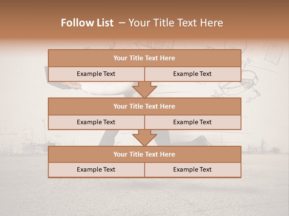 Family Mother Standing PowerPoint Template