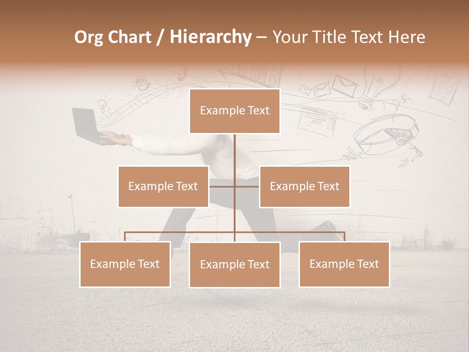 Family Mother Standing PowerPoint Template