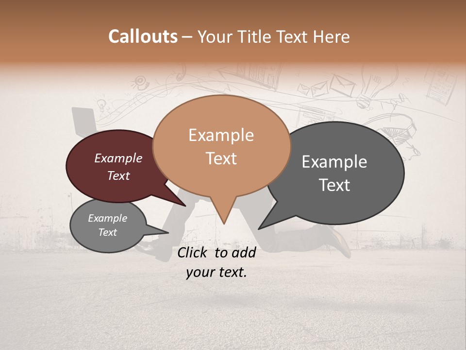 Family Mother Standing PowerPoint Template