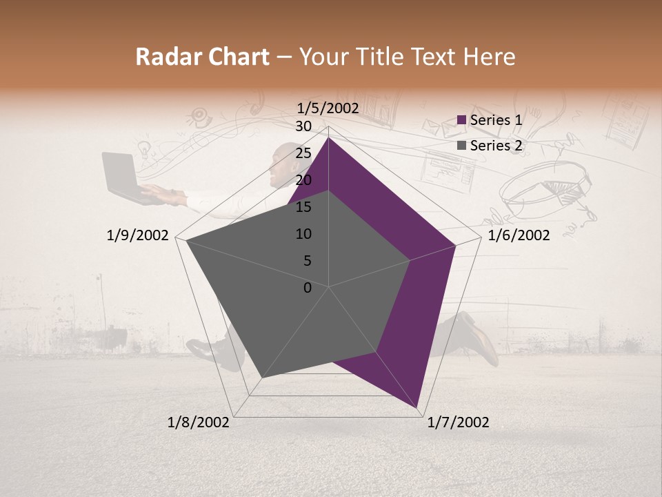 Family Mother Standing PowerPoint Template