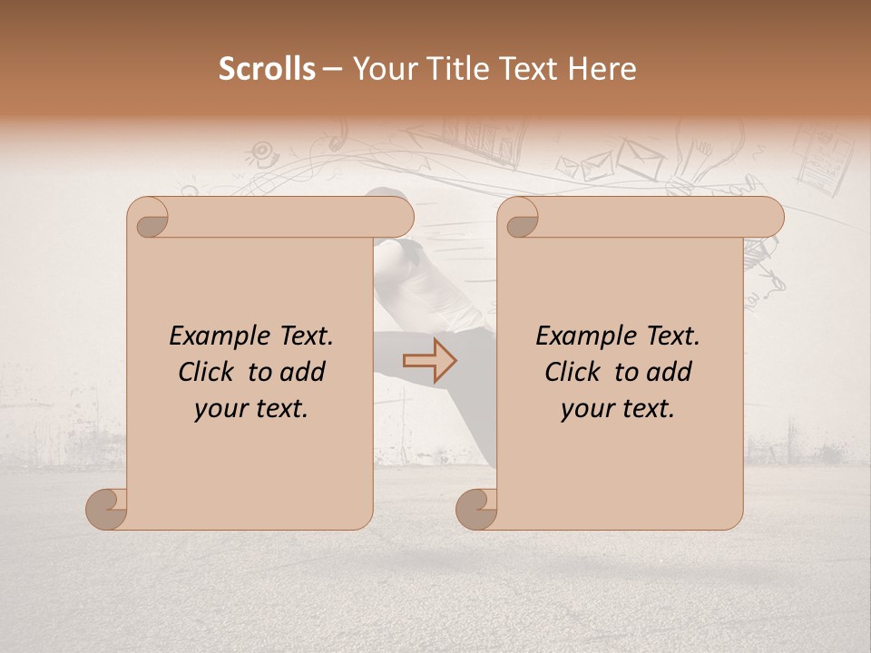 Family Mother Standing PowerPoint Template