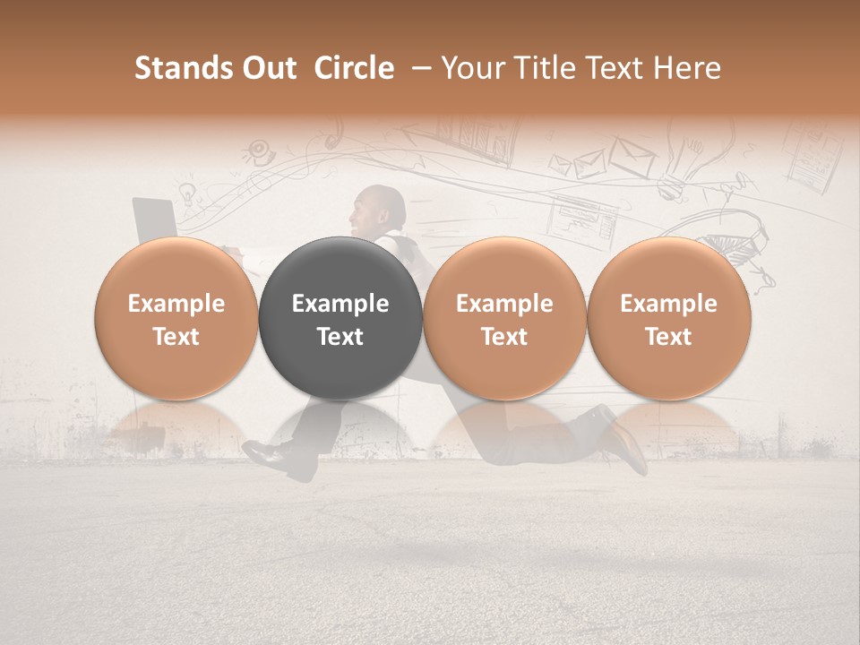 Family Mother Standing PowerPoint Template