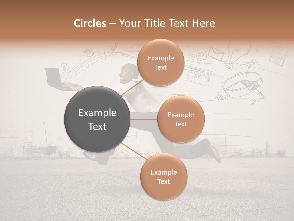 Family Mother Standing PowerPoint Template