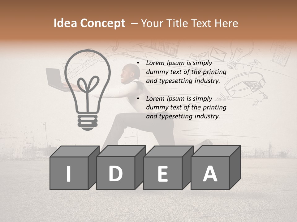 Family Mother Standing PowerPoint Template