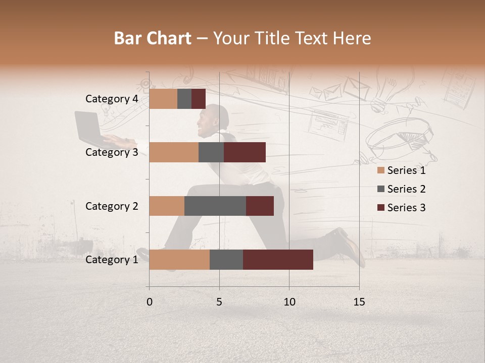 Family Mother Standing PowerPoint Template
