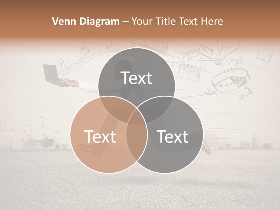 Family Mother Standing PowerPoint Template