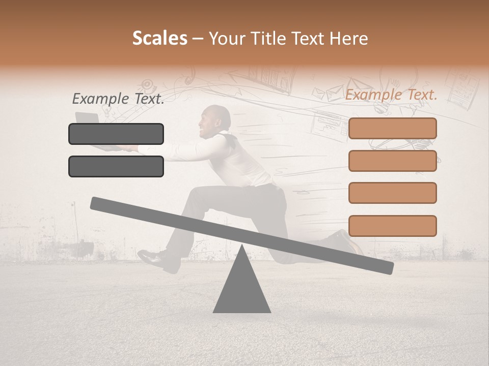 Family Mother Standing PowerPoint Template