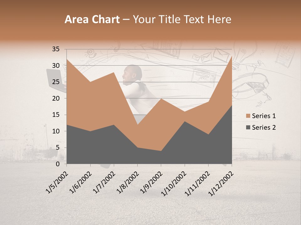 Family Mother Standing PowerPoint Template