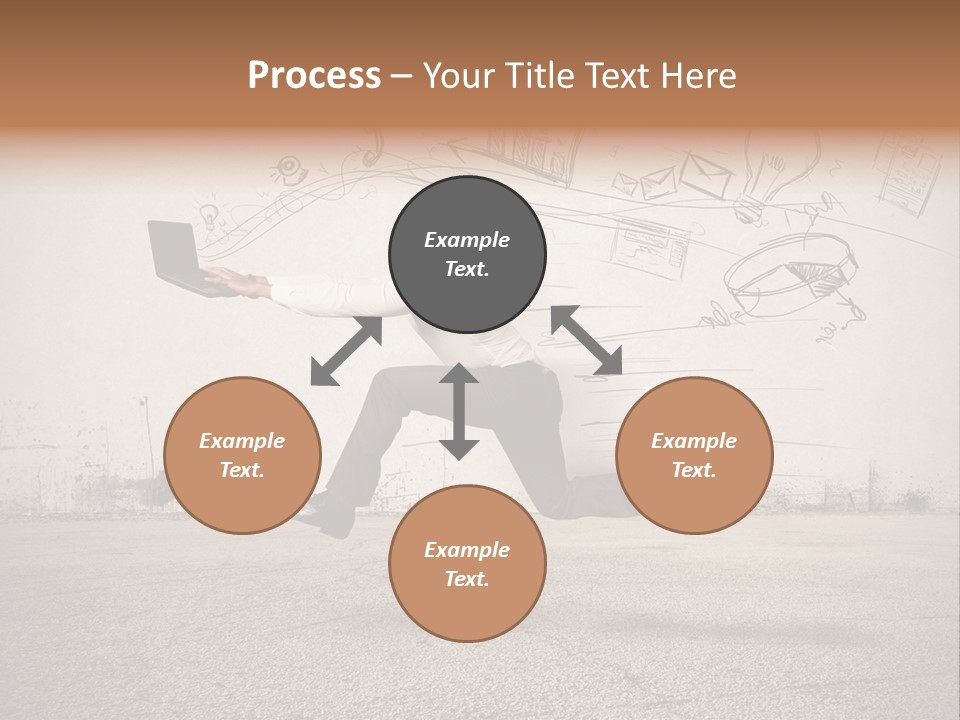 Family Mother Standing PowerPoint Template