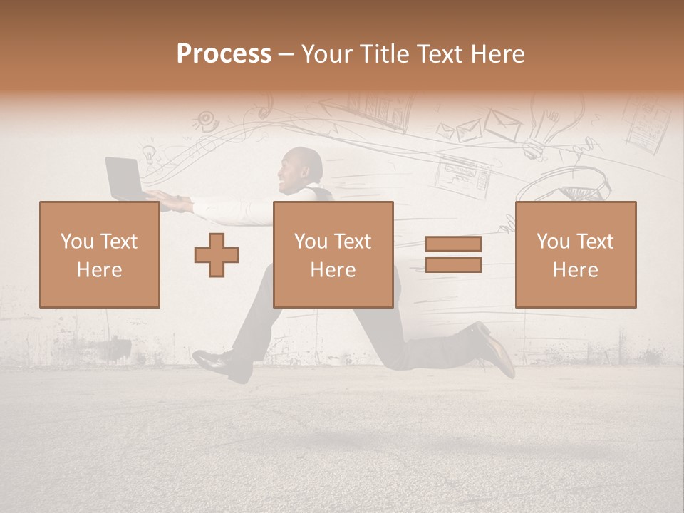 Family Mother Standing PowerPoint Template