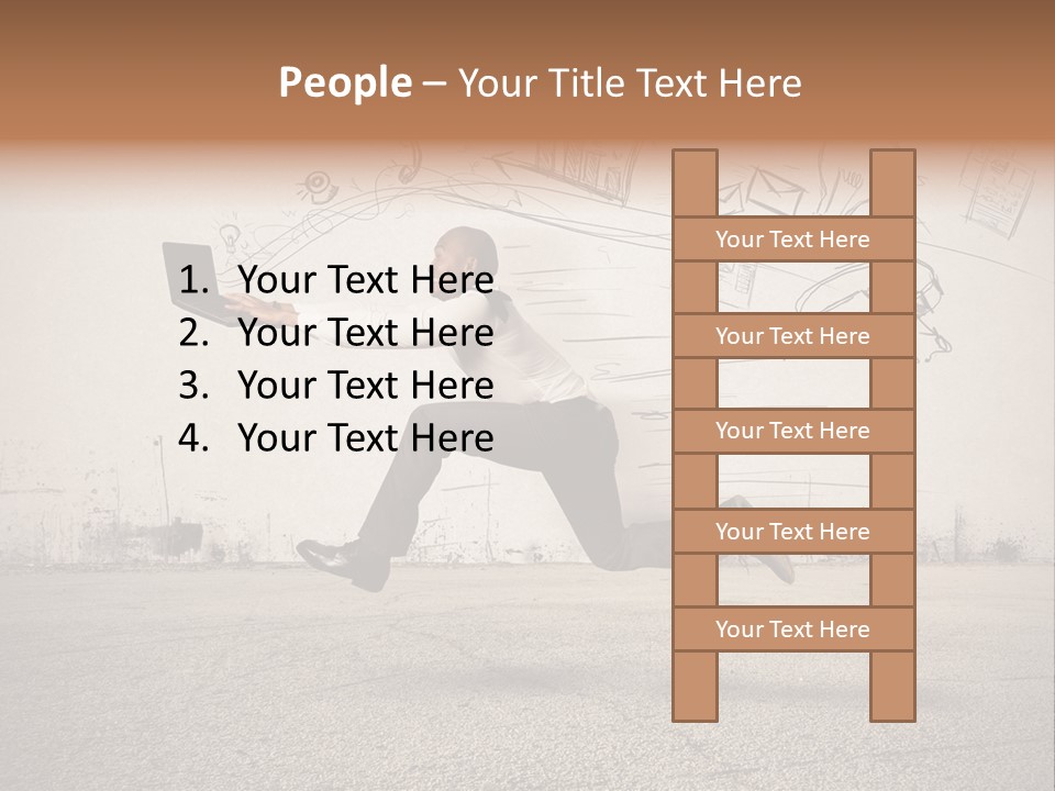 Family Mother Standing PowerPoint Template