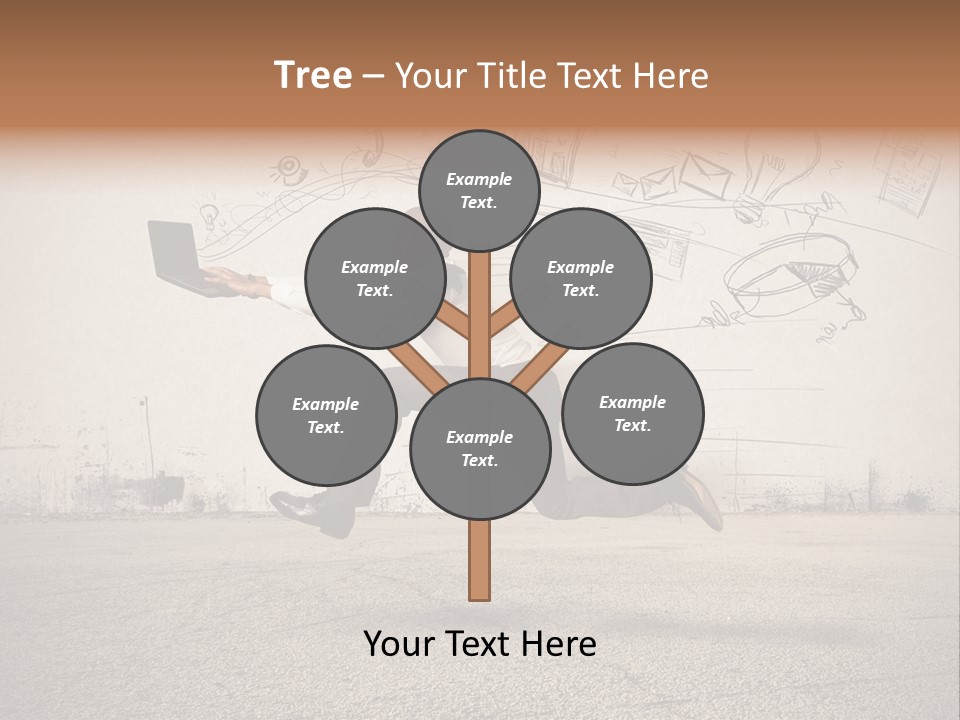 Family Mother Standing PowerPoint Template