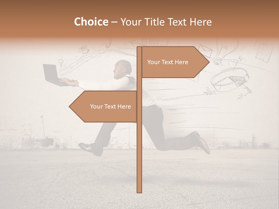 Family Mother Standing PowerPoint Template