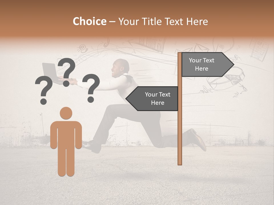 Family Mother Standing PowerPoint Template