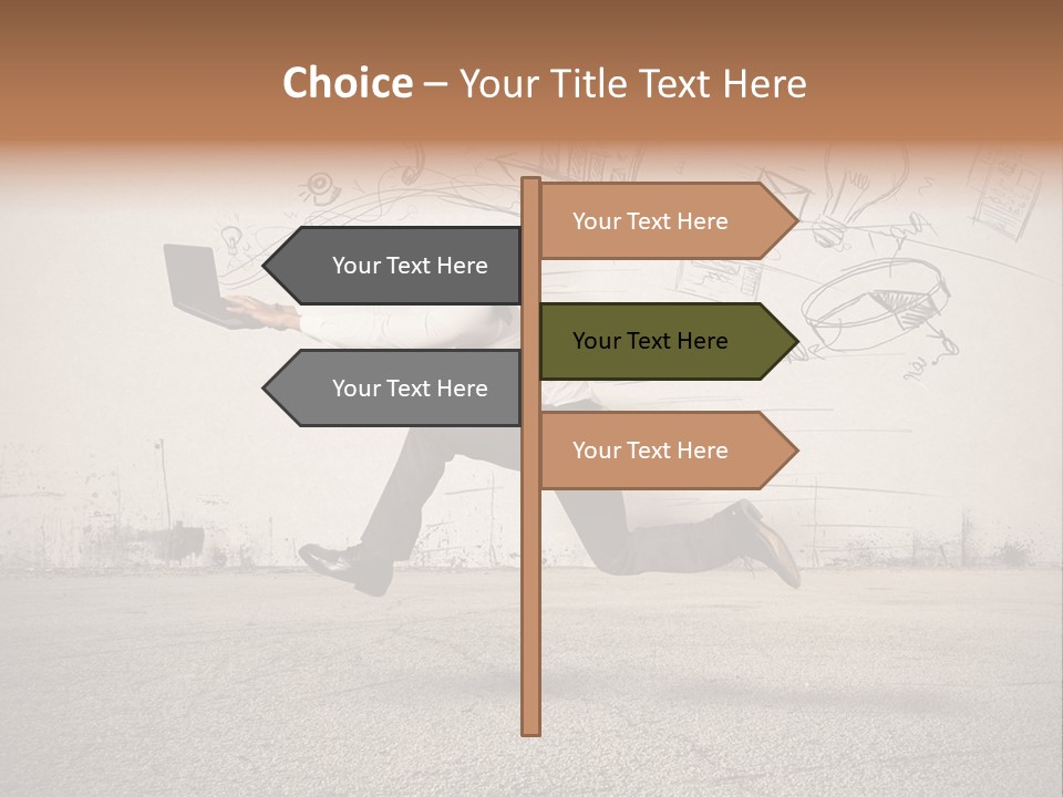 Family Mother Standing PowerPoint Template