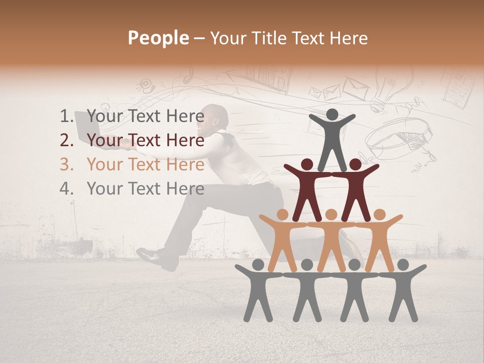 Family Mother Standing PowerPoint Template